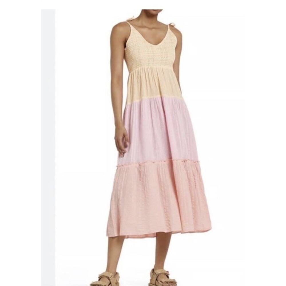 River Island River Island Shirred Midi Dress Sz Medium